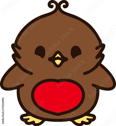 cute robin cartoon