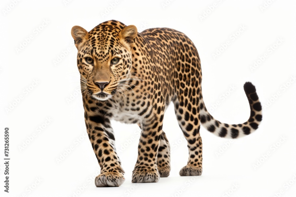 leopard isolated on plain background leopard isolated on plain background