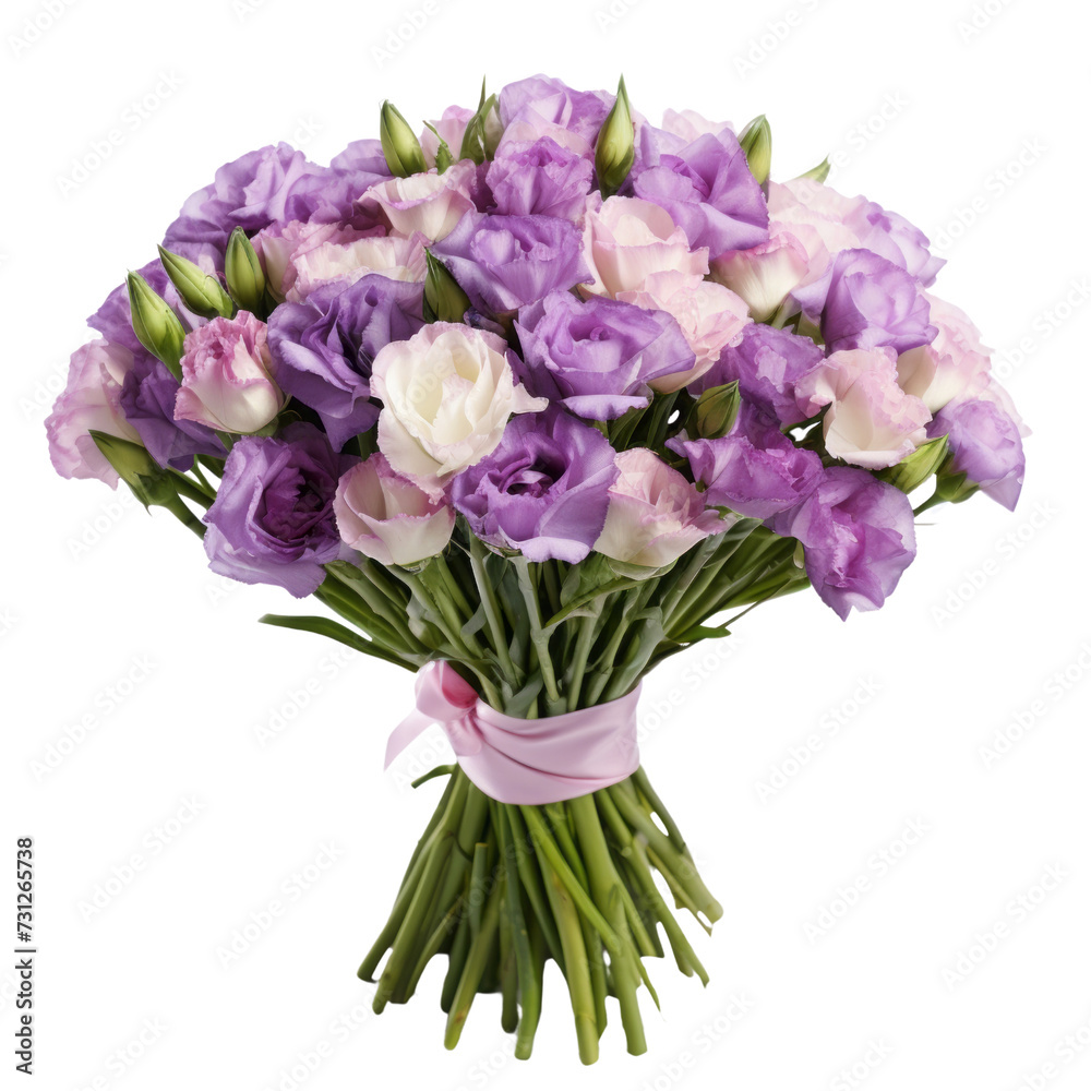 flower - lovely.purple and white tone. Eustoma (Lisianthus): Appreciation and charisma