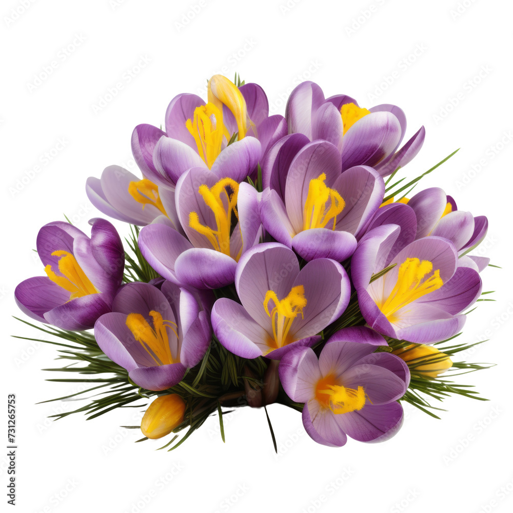 Fototapeta premium flower lovely.purple tone. Crocus: Cheerfulness