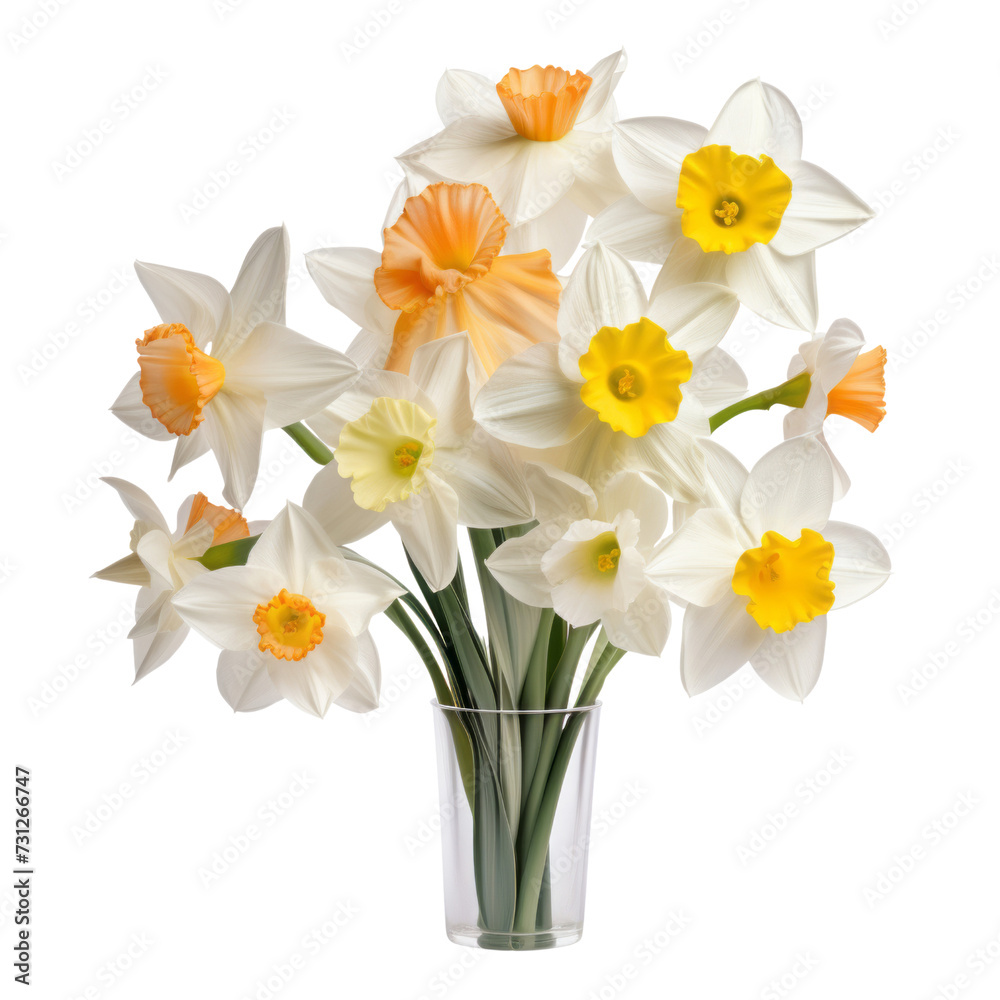 flowersummer.white and yellow tone. Daffodil: New beginnings and rebirth