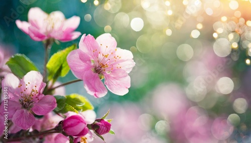 pink spring flowers and bokeh © Ashley