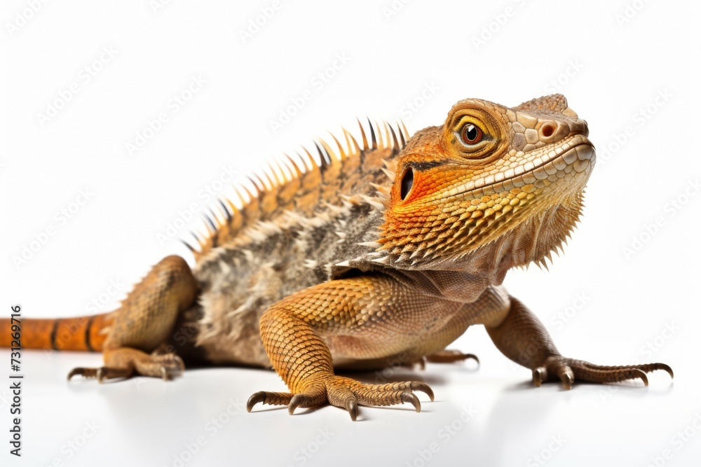 Fototapeta premium lizard isolated on a white background