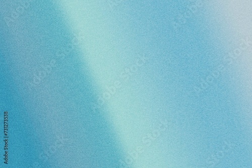 Teal green blue grainy color gradient background glowing noise texture cover header poster design. copy space.