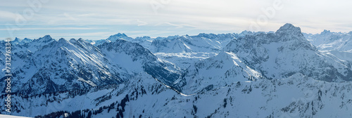 Winterpanorama Hoher Ifen Hochtannbergpass © Gerhard