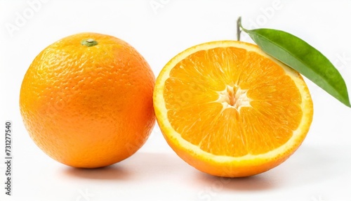 orange isolate orange fruit set on white background whole orange fruit with slice