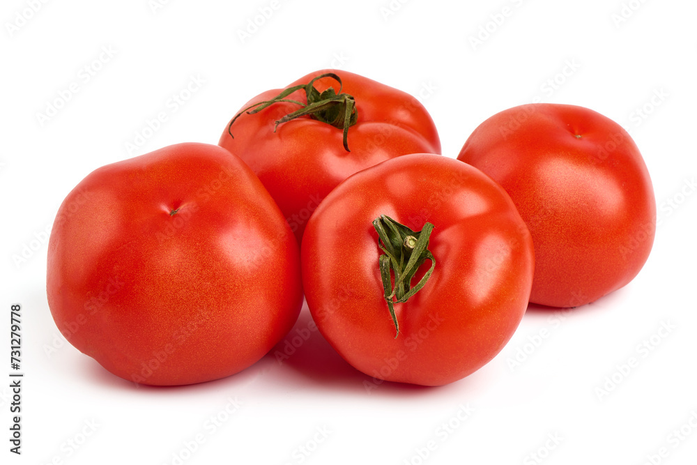 Tomatoes, isolated on white background. High resolution image. Tomatoes, isolated on white background. High resolution image.