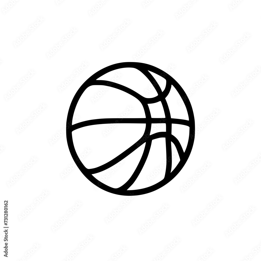 Basketball Icon SVG Black And White Illustration Art Generative AI.
Basketball Icon SVG Black And White Illustration Art Generative AI.
