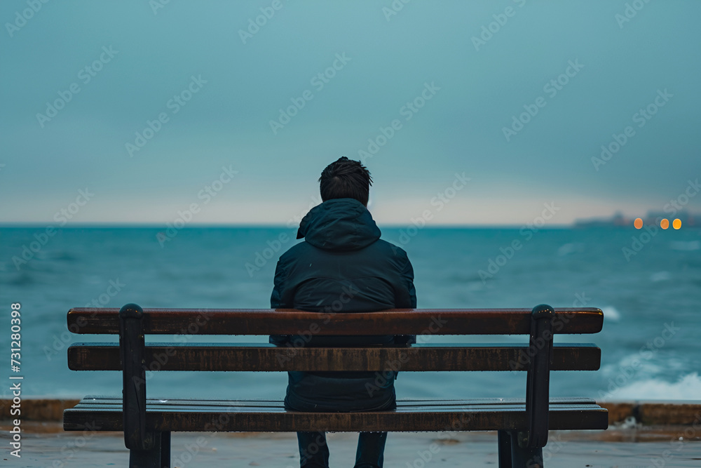 The concept of loneliness of a person up against a wall, an empty feeling, an epidemic of loneliness is developing. The concept of loneliness of a person up against a wall, an empty feeling, an epidemic of loneliness is developing.