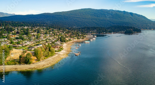 North Vancouver, BC, Canada. View of Indian Arm and the mountain landscape