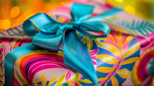 colorful ribbons and bows