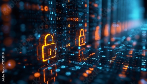 Document Management Data Encryption, the importance of data security in document management with an image showing end-to-end encryption, secure file transfer protocols, AI 
