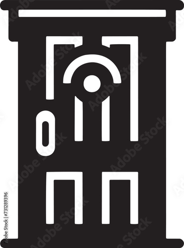 Justice Scales Courthouse Icon vector