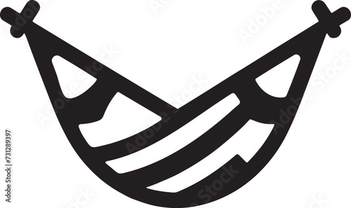 Relaxed Hammock Icon vector