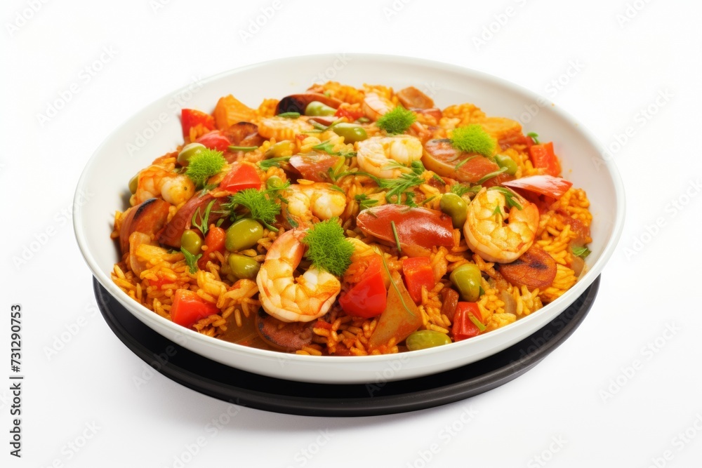 Paella spanish food clipart