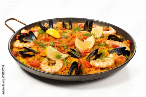 Paella spanish food clipart