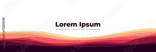 sunset wave colored pattern background vector illustration good for web banner, ads banner, booklet, wallpaper, background template, and advertising
