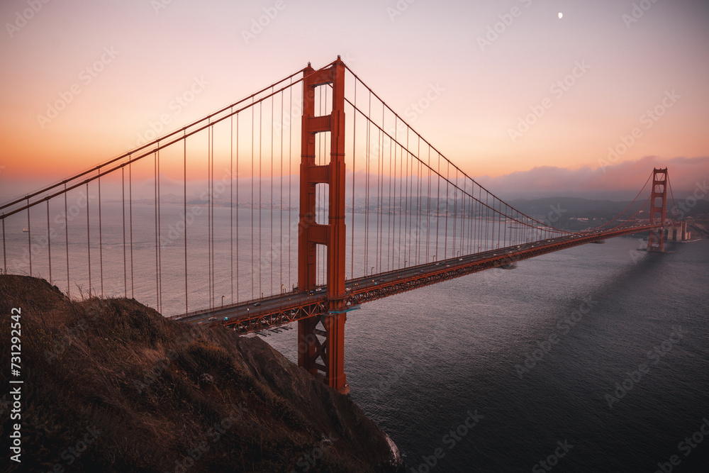 Golden Gate Bridge sunset Golden Gate Bridge sunset
