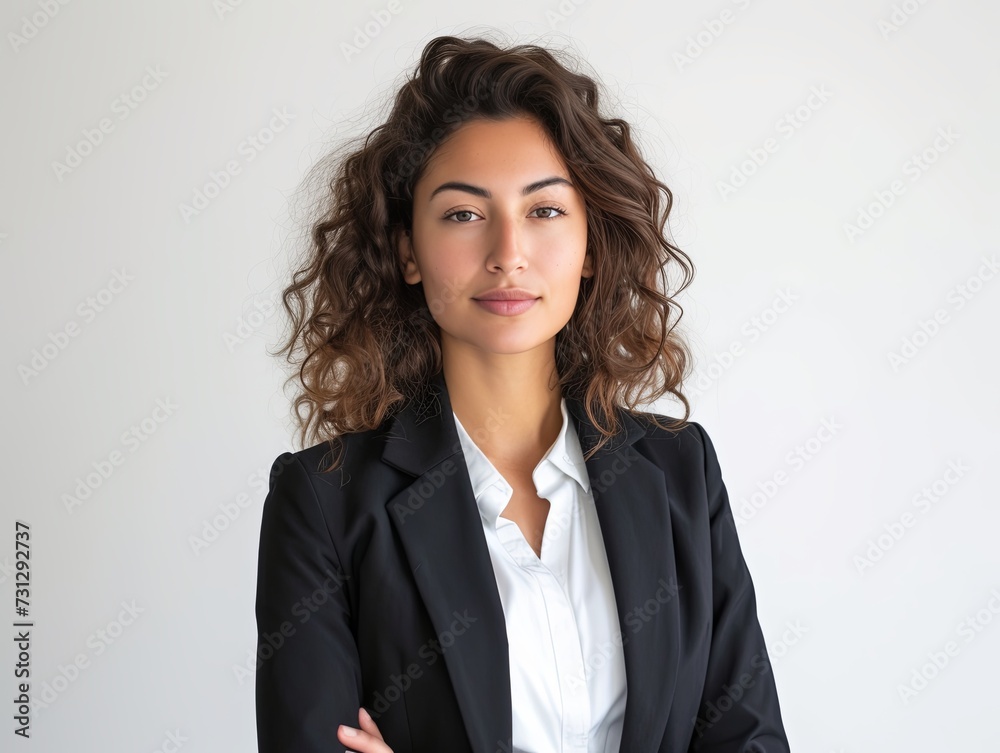 Woman in Black Jacket and White Shirt Woman in Black Jacket and White Shirt