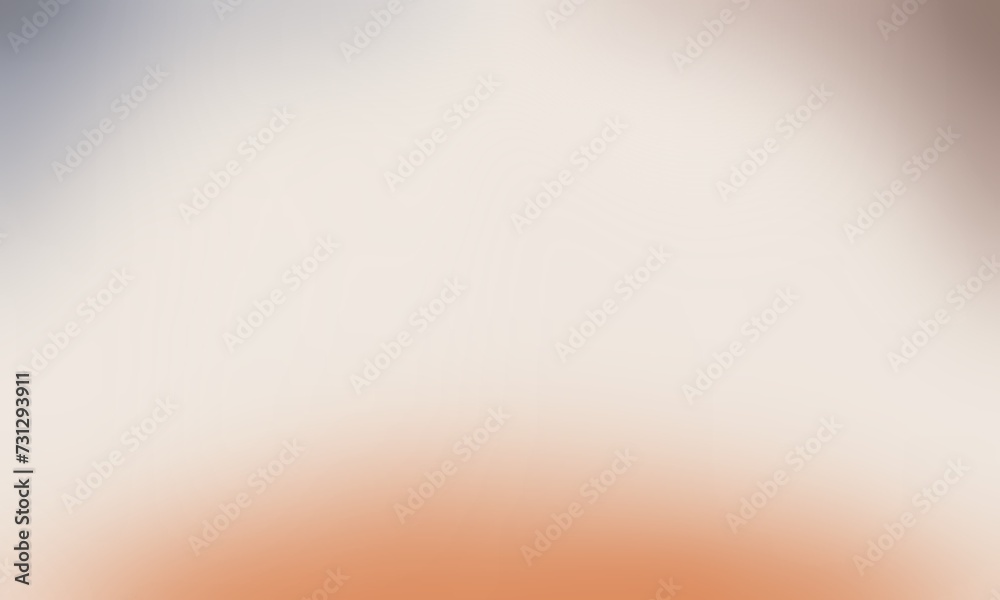 Smooth beige gradient background. Soft neutral liquid wallpaper. Universal nude texture for banner, flyer, and presentation. Abstract blurred ecru backdrop cover frame. Orange, brown, and gray colors