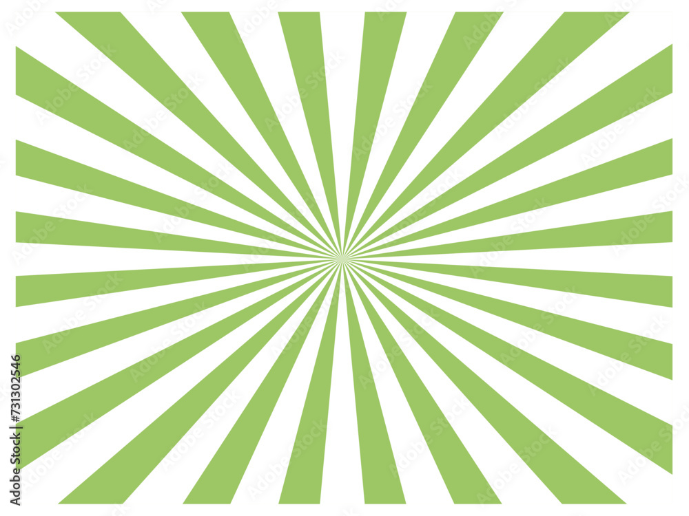 Obraz premium Green Sunburst Background
