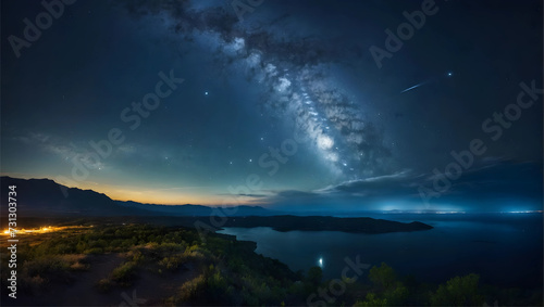 beautiful view of the night sky © Gusti