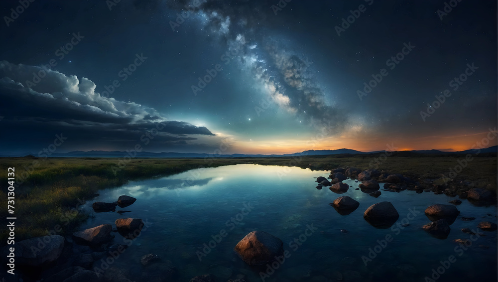 beautiful view of the night sky beautiful view of the night sky