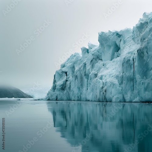 iceberg in polar regions, the stark reality of global warming as glaciers in the Arctic region visibly melt away