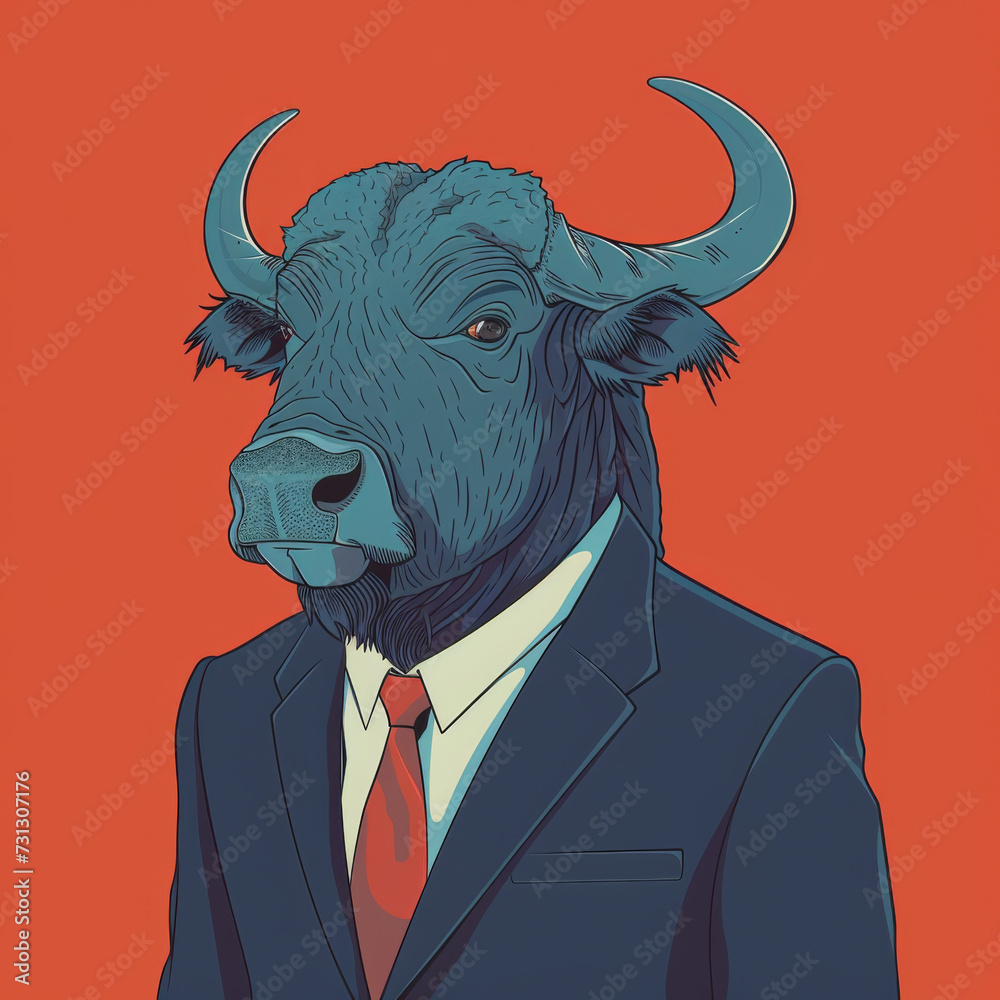 artwork portrays a buffalo in a modern, geometric style. t-shirt design, wall art design artwork portrays a buffalo in a modern, geometric style. t-shirt design, wall art design