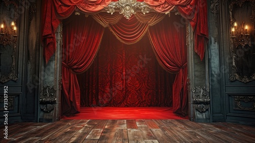 Curtain Of The Stage