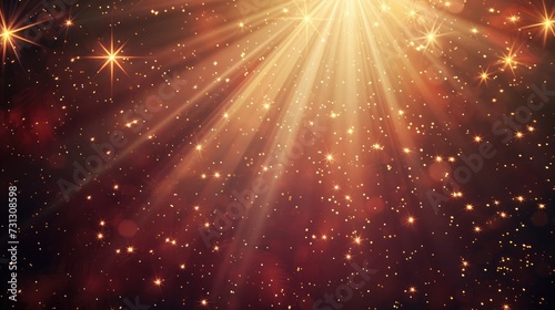 great christmas texture with shining stars and rays