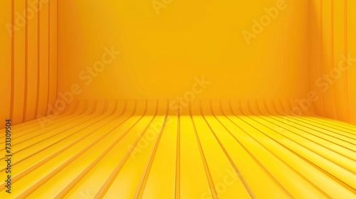 Yellow Gradient abstract background. Orange spread of lines background. Yellow empty room studio gradient used for background and display your product