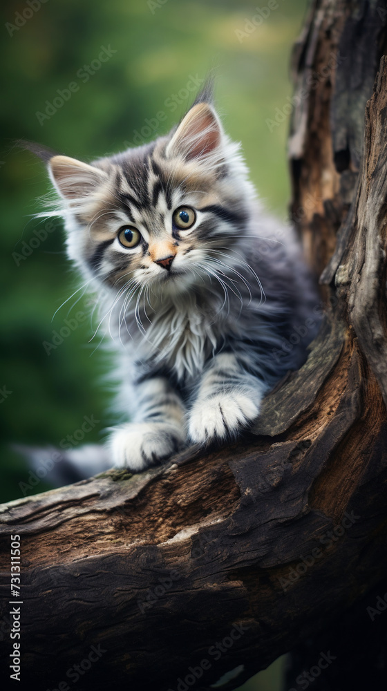 Fototapeta premium Cute kitten