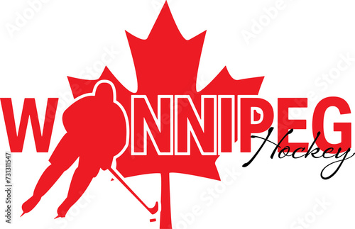 Winnipeg Hockey Graphic