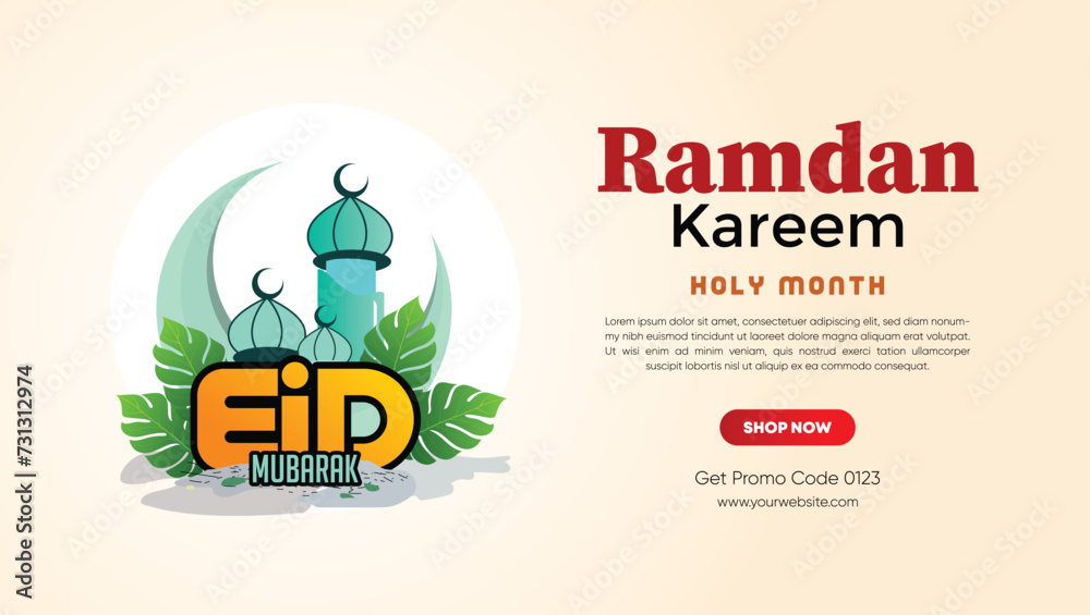 Islamic greeting ramadan kareem design background, template with beautiful lanterns and crescent Islamic greeting ramadan kareem design background, template with beautiful lanterns and crescent