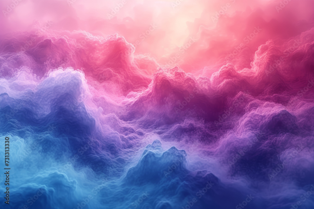 A dreamy watercolor background with soft pastel hues, creating an ethereal and romantic atmosphere. Concept of watercolor dreams. Generative Ai. - obrazy, fototapety, plakaty 