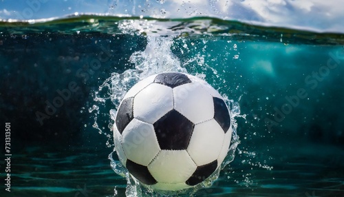 soccer ball in water © Wendy