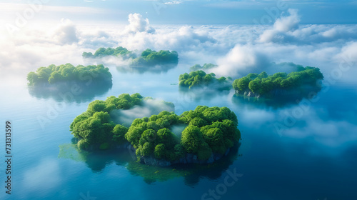 Floating islands © EwaStudio