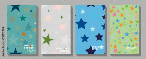 Modern abstract line leaves in lines and arts background with different shapes for wall decoration, postcard or brochure cover design.