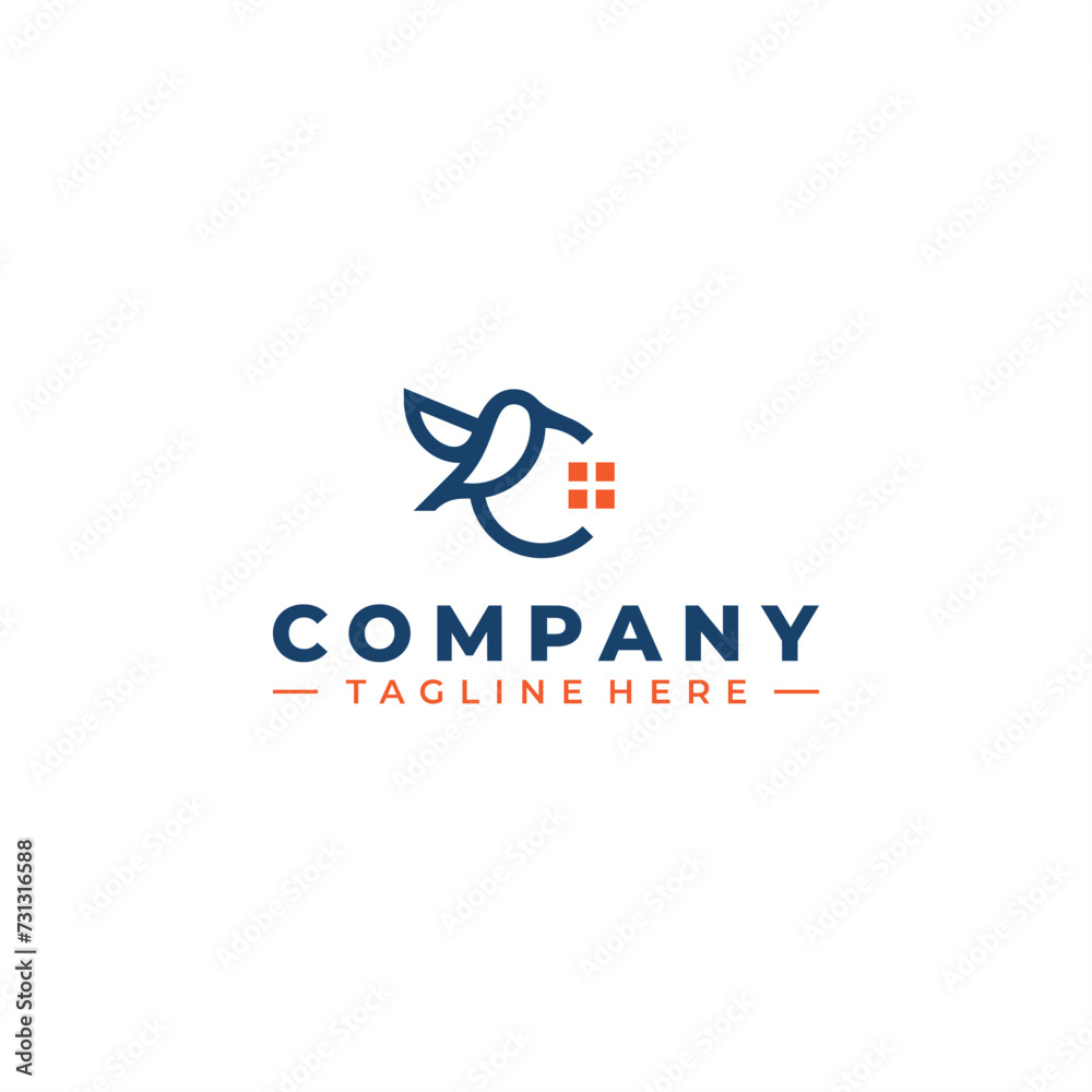 letter c bird real estate logo letter c bird real estate logo