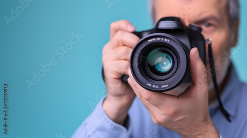 Man Taking Picture With Camera