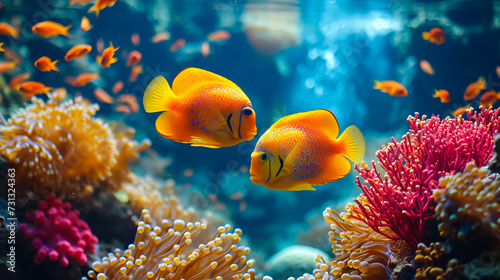 Underwater Life in the Coral Reef