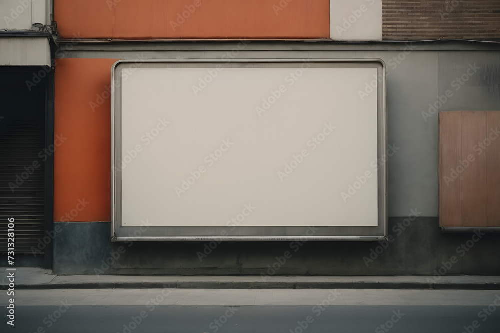 white empty sign on a wall white empty sign on a wall