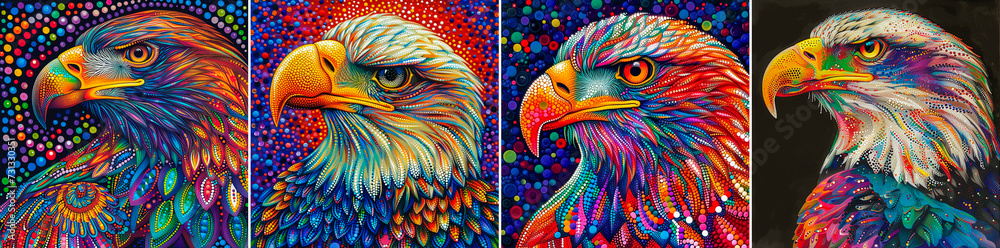 Bring nature to life with bright and rich eagle designs. Create ...