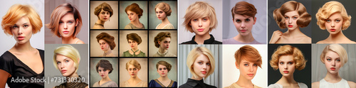 Create a unique vintage hairstyle that will make you stand out. Try different stylish haircuts inspired by historical eras. Transform into a character from another time with dramatic variations