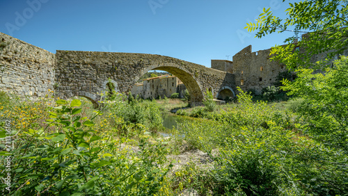 An abbey in a Southern France village