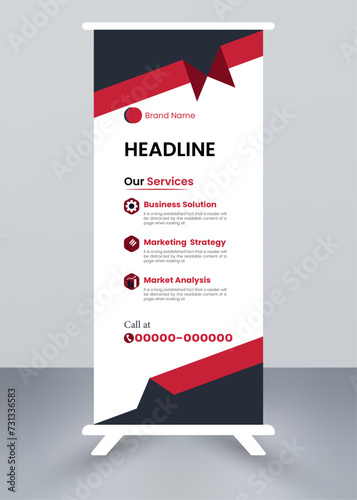 corporate roll up banner design template