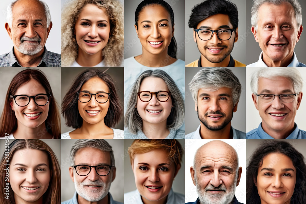 Spectrum of Emotions: A Captivating Group Portrait of Expressive Individuals Spectrum of Emotions: A Captivating Group Portrait of Expressive Individuals