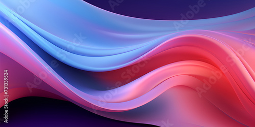 Glowing abstract wave on dark, shiny motion magic space light techno abstract background Pink Blue Shiny Glow 3D abstract colorful fluid shape.
