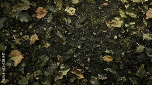 Enter the enchanted realm of the unknown with this captivating forest floor texture. Immerse yourself in its mysterious ambiance as leaves, moss, and twigs intertwine, creating a seamless ta